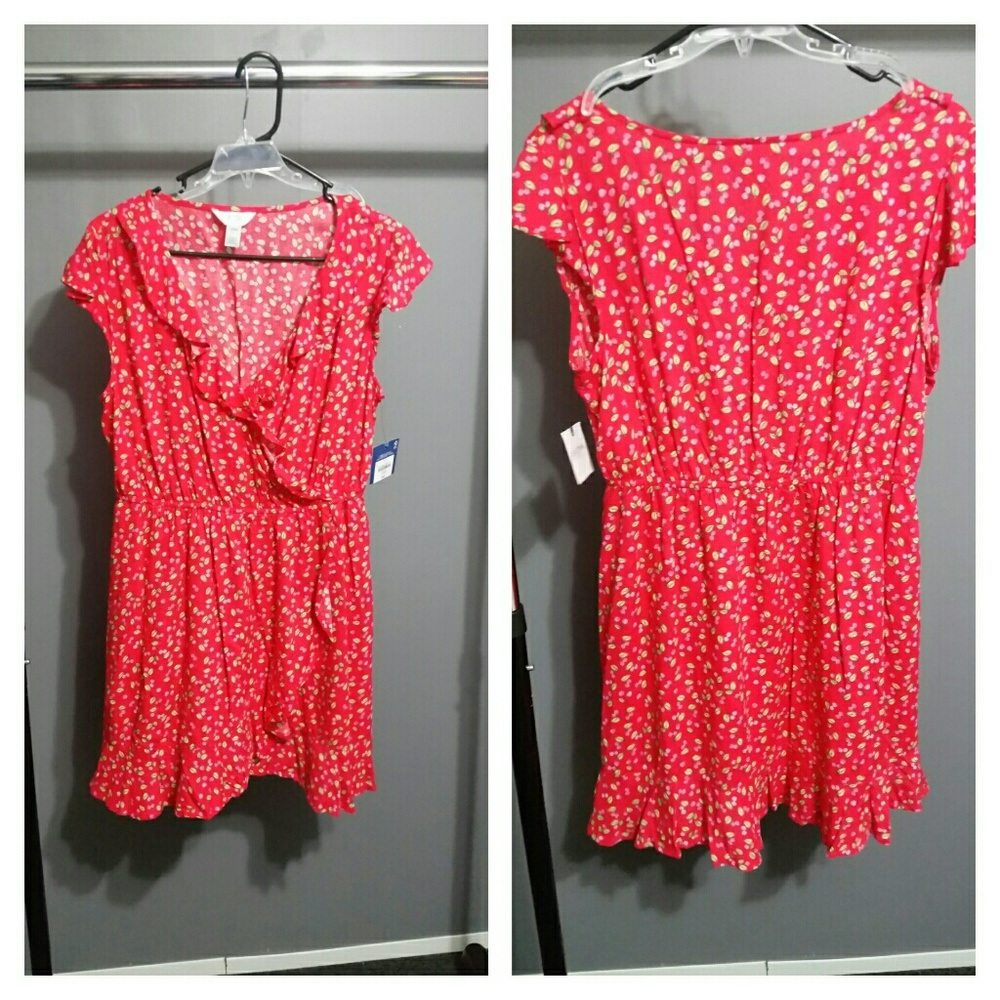 Arizona Red Cherry Dress Large